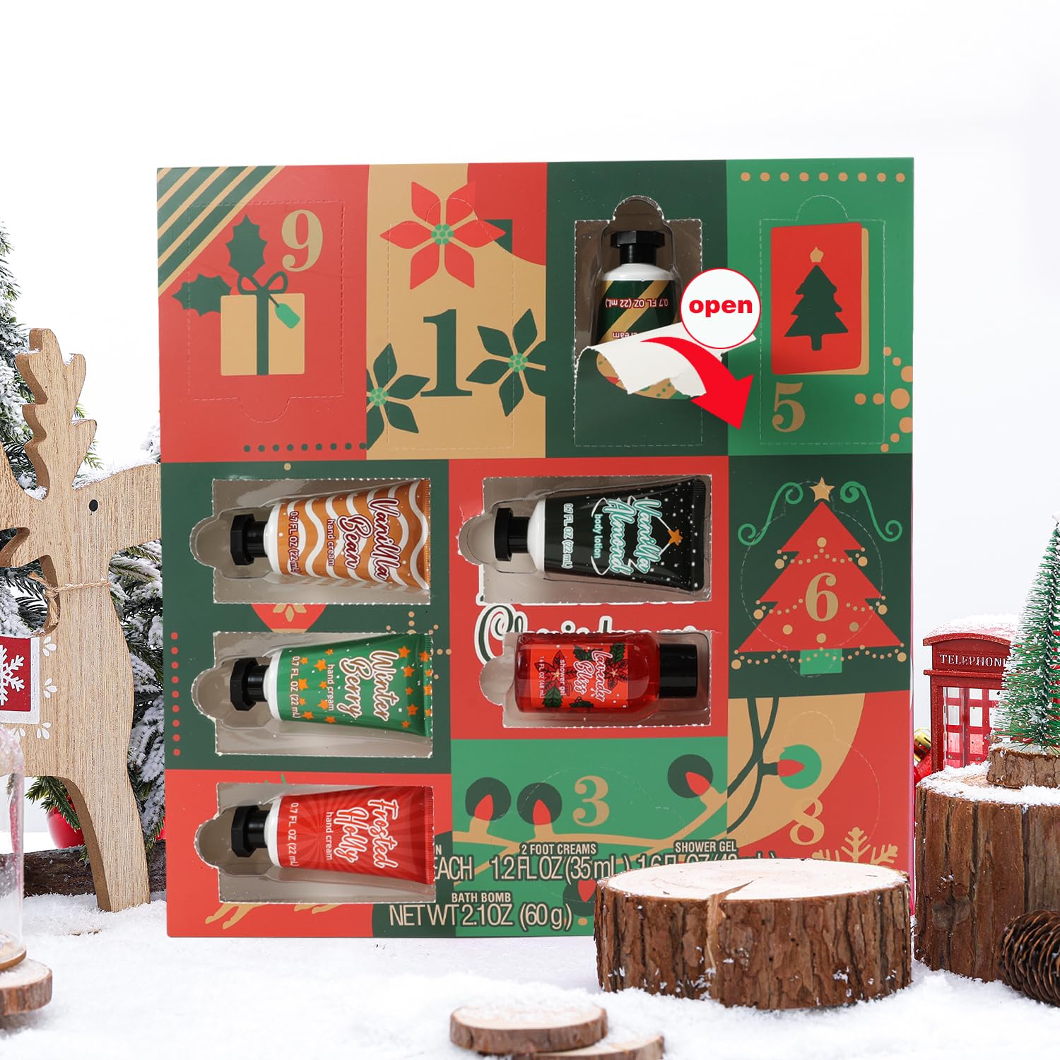 Body & Earth # Love Advent Calendar 2025 body lotion bottle gleam suggests deep moisturization