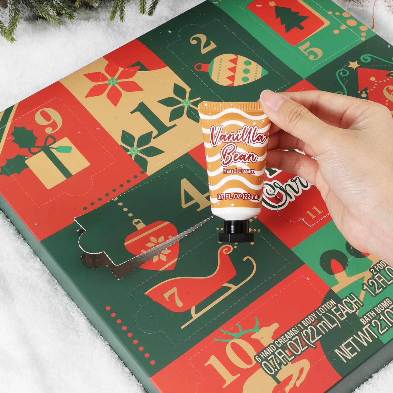 Body & Earth # Love Advent Calendar 2025 loofah for gentle exfoliation during pampering sessions