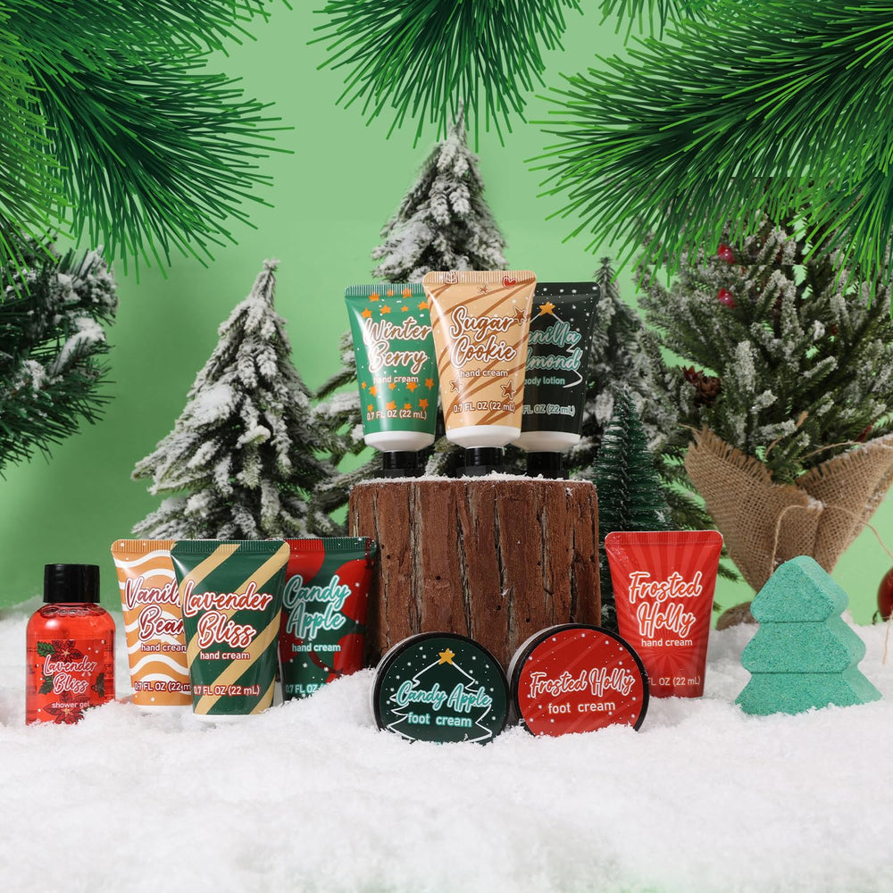 Body & Earth # Love Advent Calendar 2025 Christmas tree bath bomb delivers festive fizz and relaxation