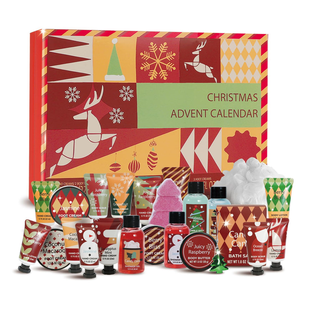 Body & Earth Love Advent Calendar 24 days box with hand creams for daily pampering