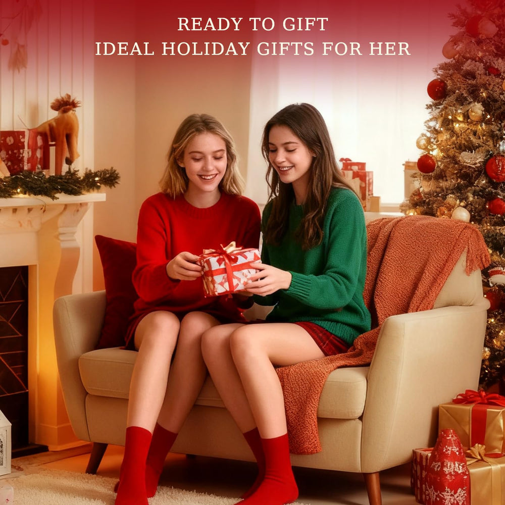 BODY & EARTH LOVE red packaging enhances gift-ready appeal