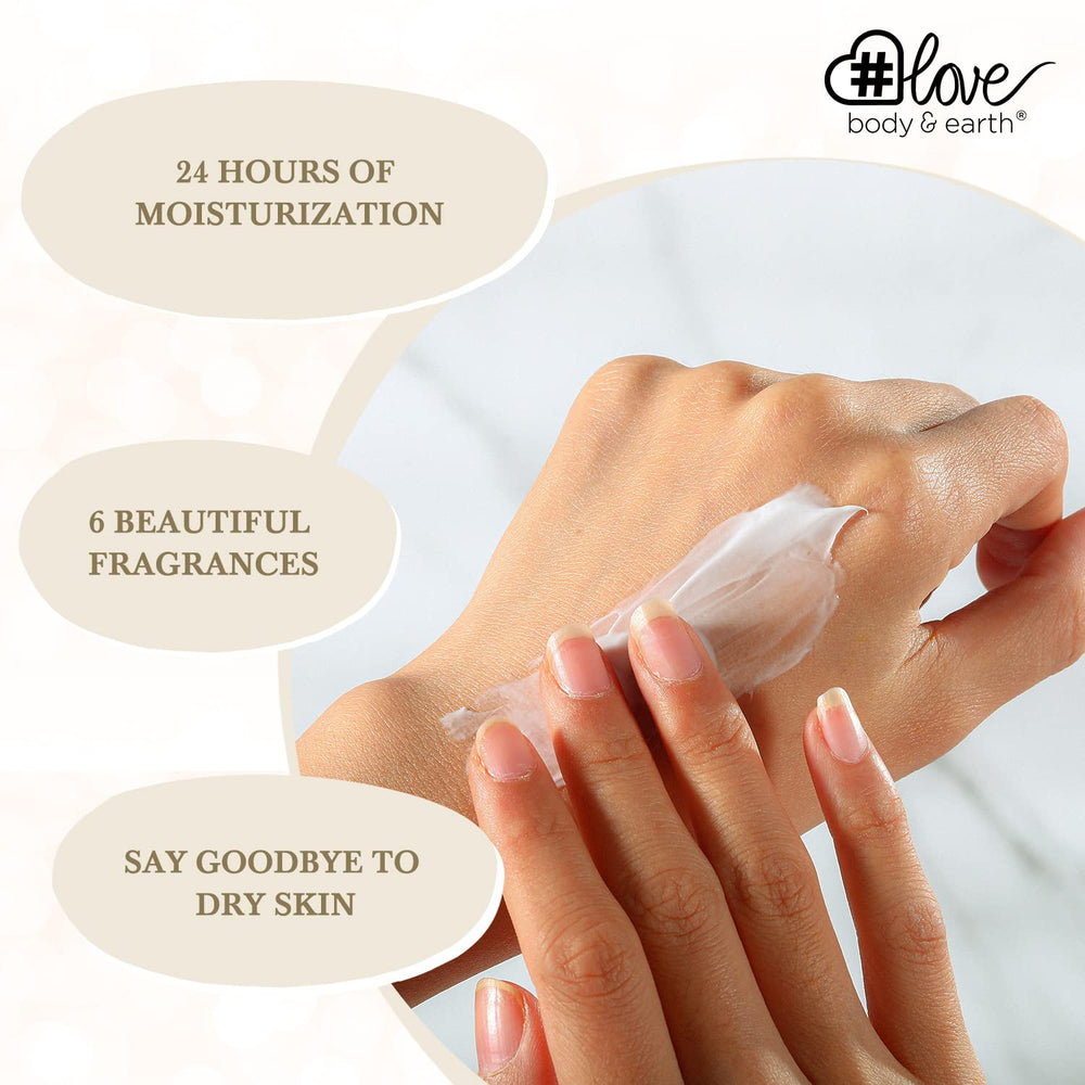 BODY & EARTH # LOVE coconut hand cream, tropical aroma with rich moisture for soft hands