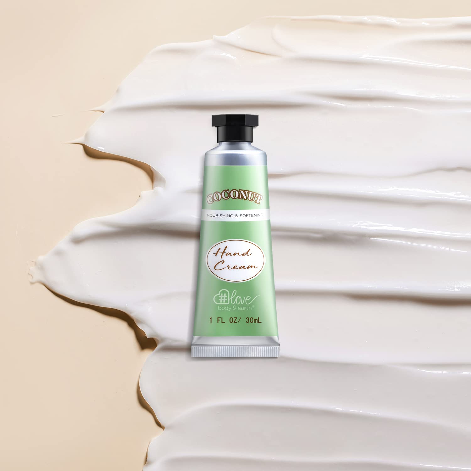 BODY & EARTH # LOVE vanilla hand cream, warm scent and smooth, non-greasy feel