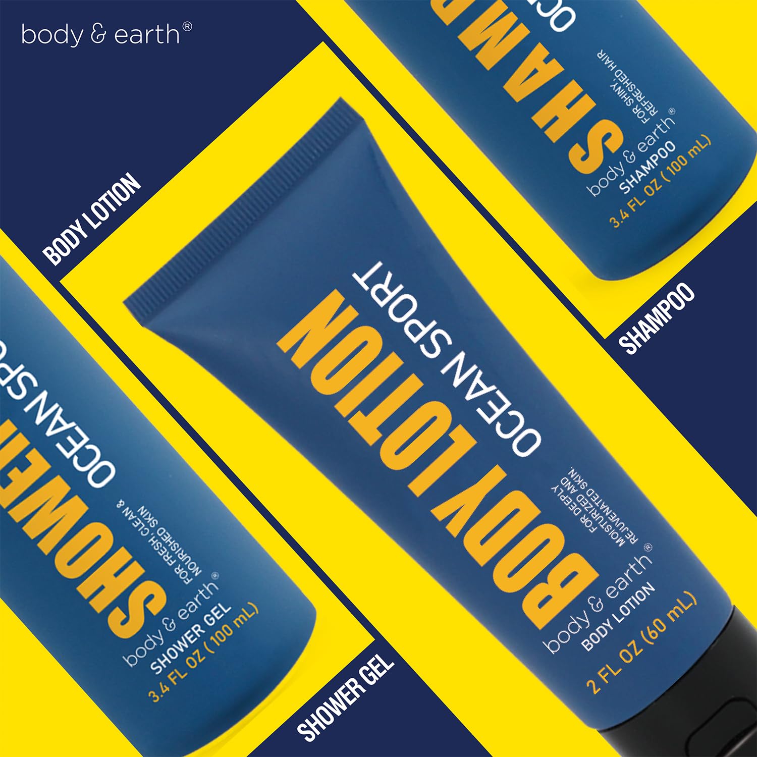 Body & Earth ocean-scent label creates a spa-like home ambiance.