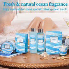 Body & Earth Ocean gift set body lotion hydrates and softens skin