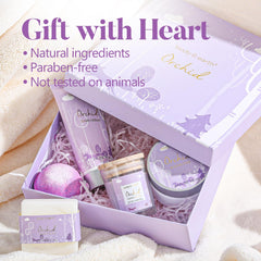 Body & Earth orchid-scented candle for calming aromatherapy and relaxation.