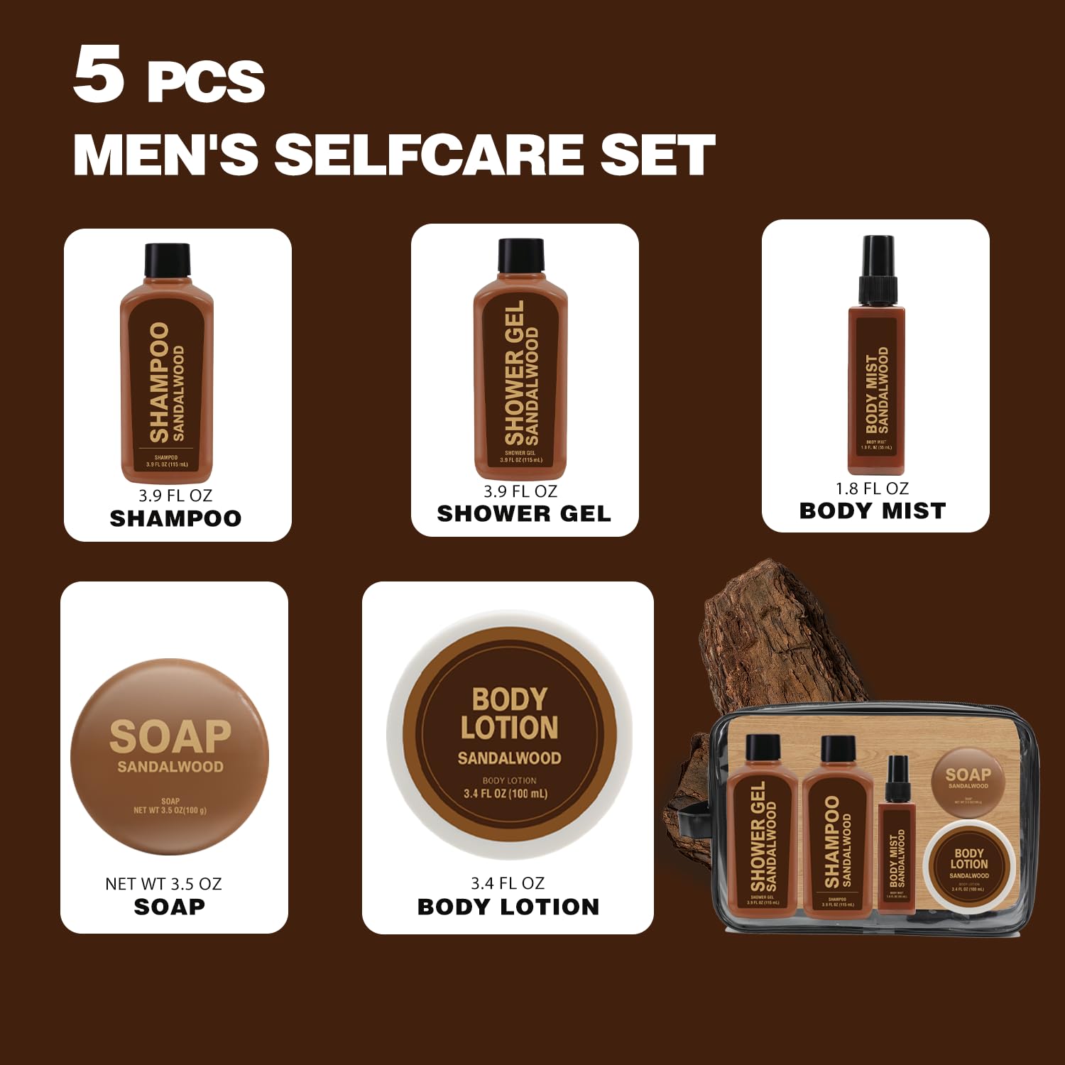 Body & Earth sandalwood travel shower gel delivers aromatic freshness for daily routines.