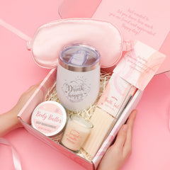 BODY & EARTH set spa rosa regalo para autocuidado diario.
