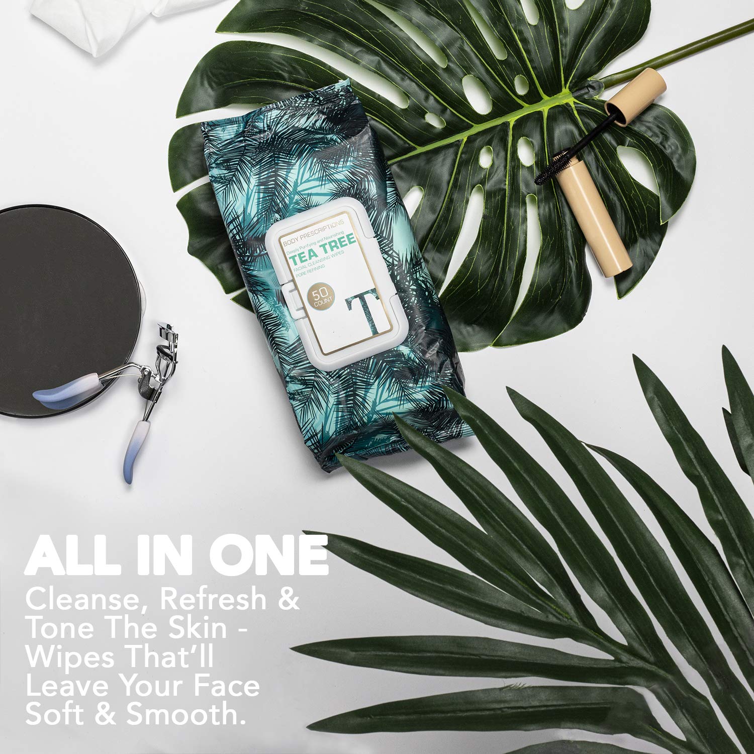 Body Prescriptions Tea Tree Wipes remove makeup around eyes gently