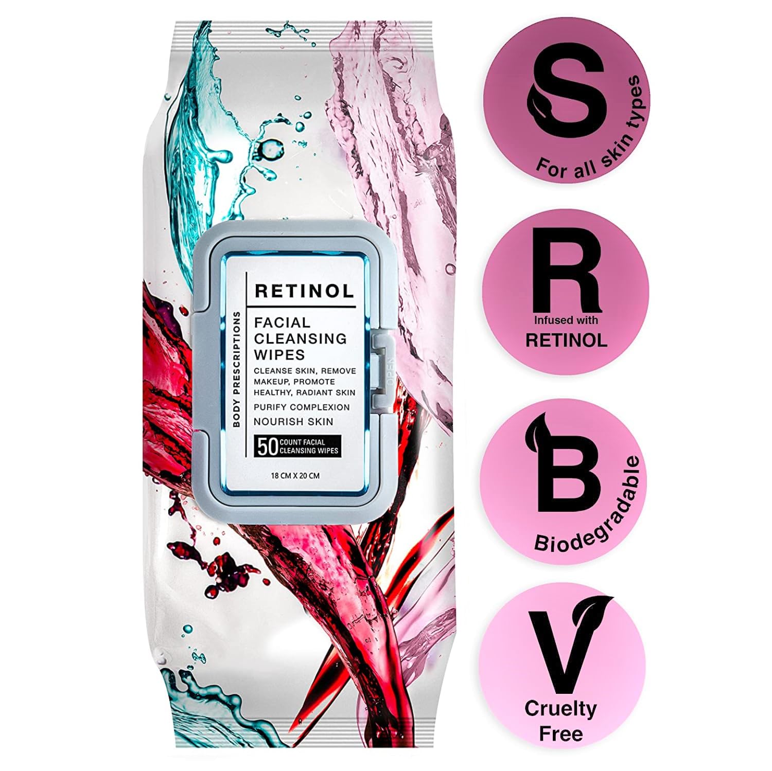 Body Prescriptions portable-on-the-go wipes are ideal for travel.