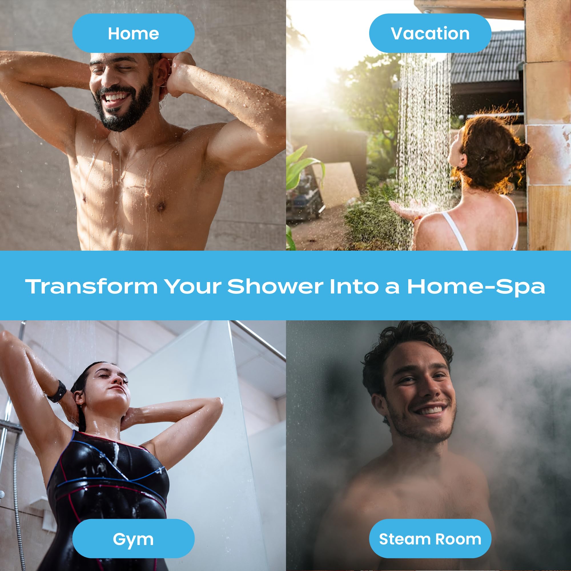 Body Restore Bloom spa setup with steamers and calming ambiance