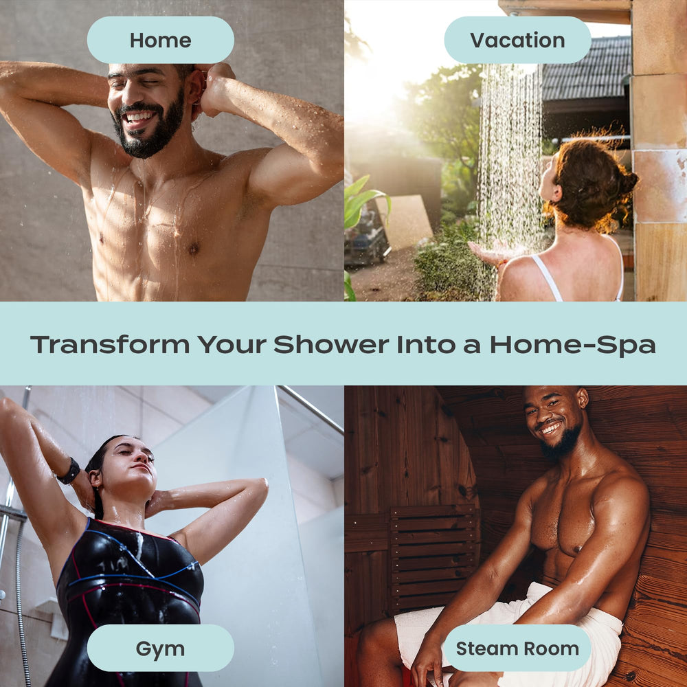 Body Restore bathroom scene with steamers for easy daily ritual.