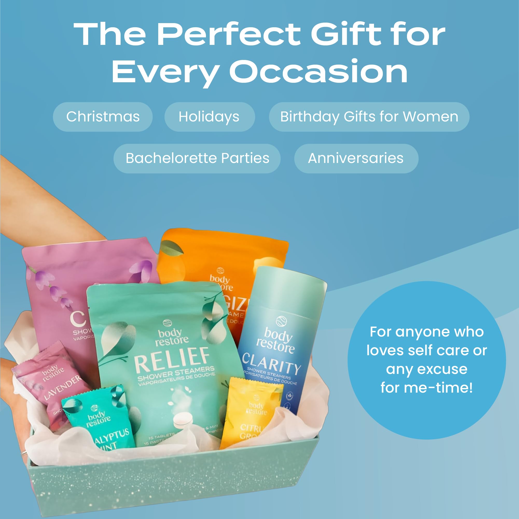 Body Restore milk-honey steamers, nourishing scent for gentle care