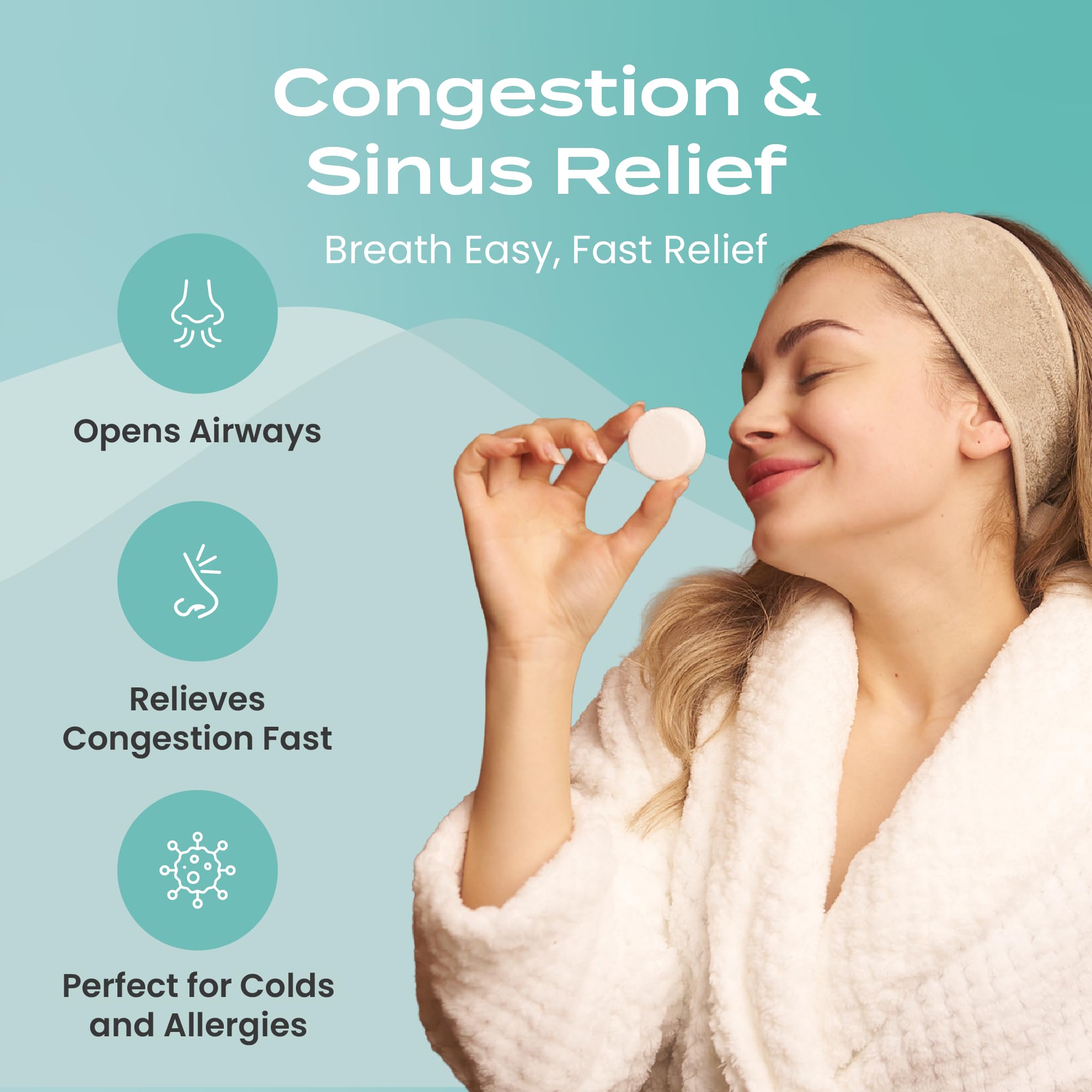 Body Restore travel-friendly shower steamers shown for on-the-go stress relief.