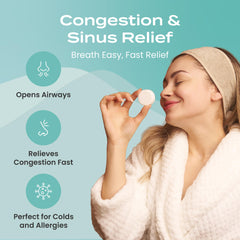 Body Restore travel-friendly shower steamers shown for on-the-go stress relief.