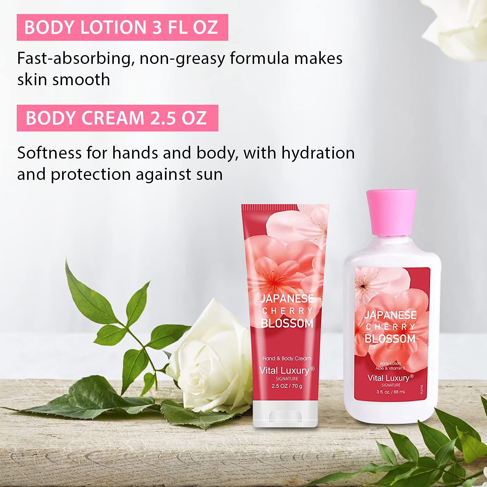 Bodybeau body cream cherry blossom delivers soft, smooth skin after baths