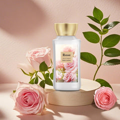 Bodybeau rose body mist spray capturing long-lasting fragrance for daily refresh.