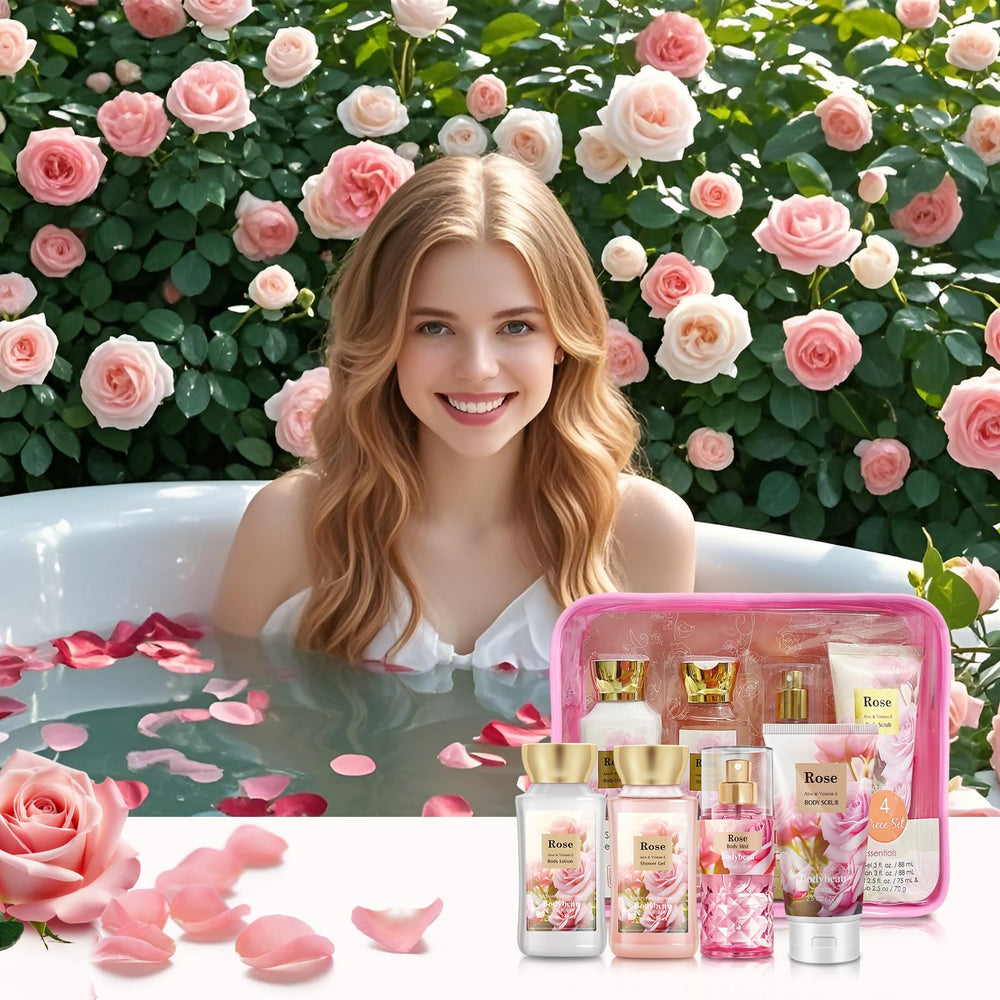 Bodybeau rose gift box detail close-up showing premium presentation.