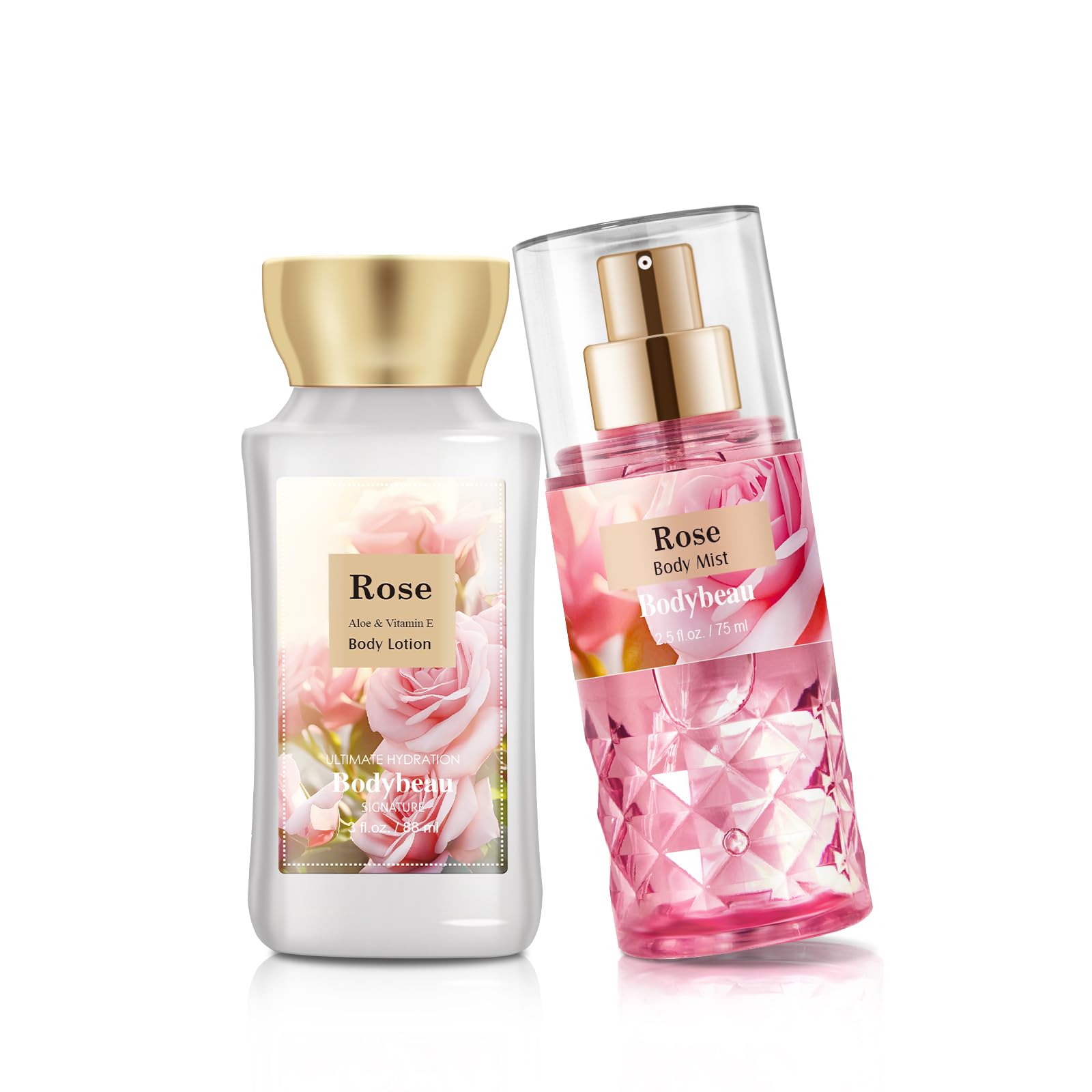 BodyBeau Rose Travel Trio Body Mist adds a subtle fragrance