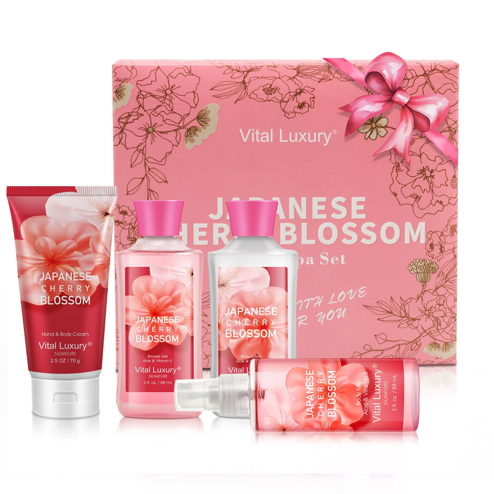 Bodybeau shower gel cherry blossom shows soothing cleansing with delicate floral scent