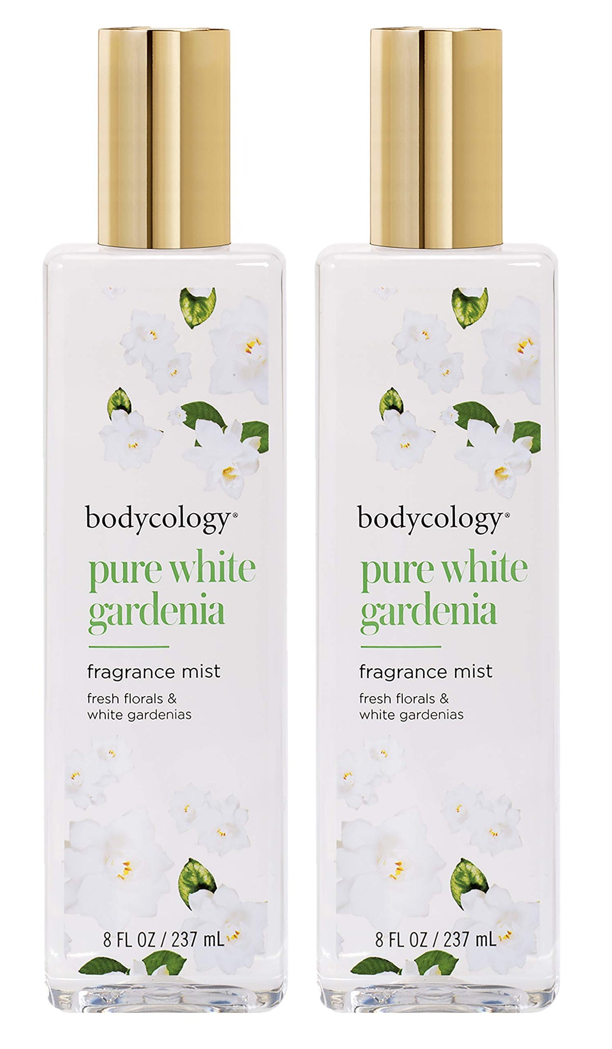 Bodycology Pure White Gardenia two-pack bottle for daily fragrance