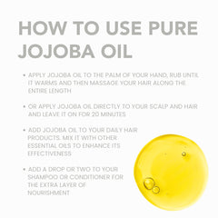 BodyJ4You Jojoba Oil for hair conditioning and shine