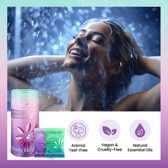 BodyRefresh eucalyptus-mint pack shows refreshing scent for a daily shower.