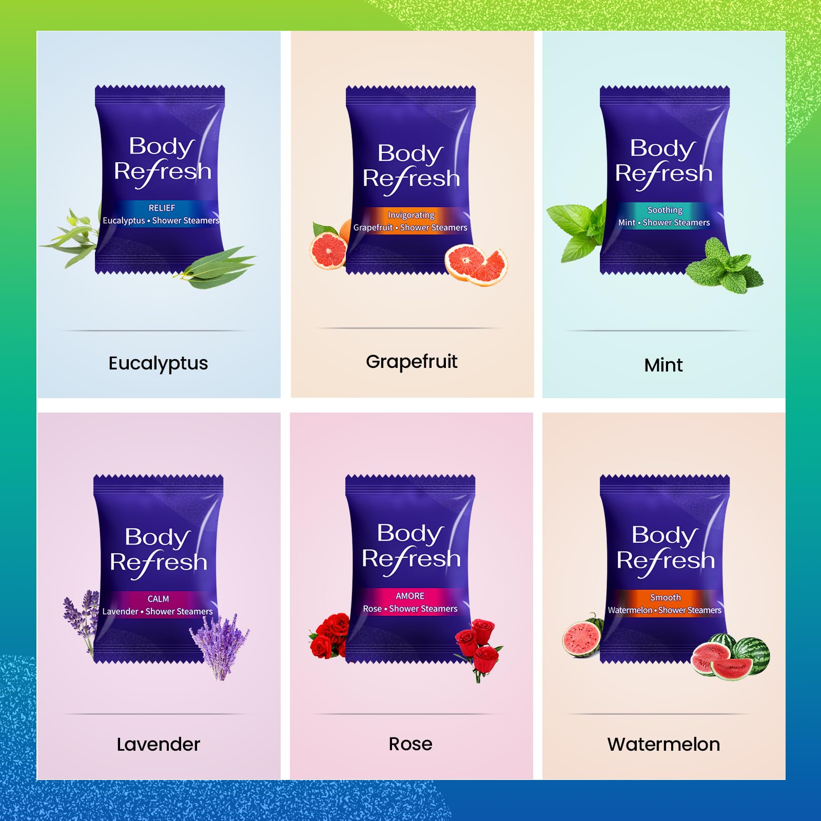BodyRefresh lavender-steam close-up highlighting soothing scent for nighttime unwind.