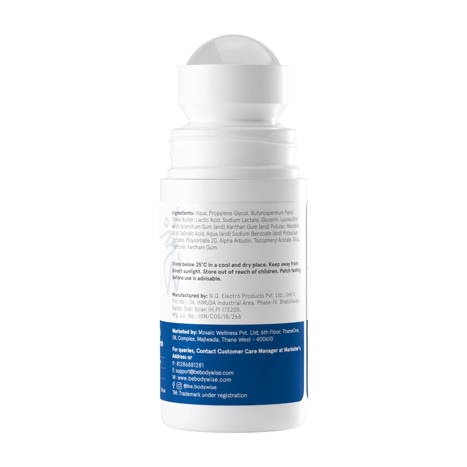 Bodywise travel-friendly bottle ready for on-the-go freshness.