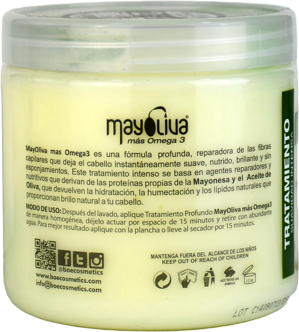 BOÉ COSMETICS BOE Mayoliva application scene showing reviving shine and frizz control.
