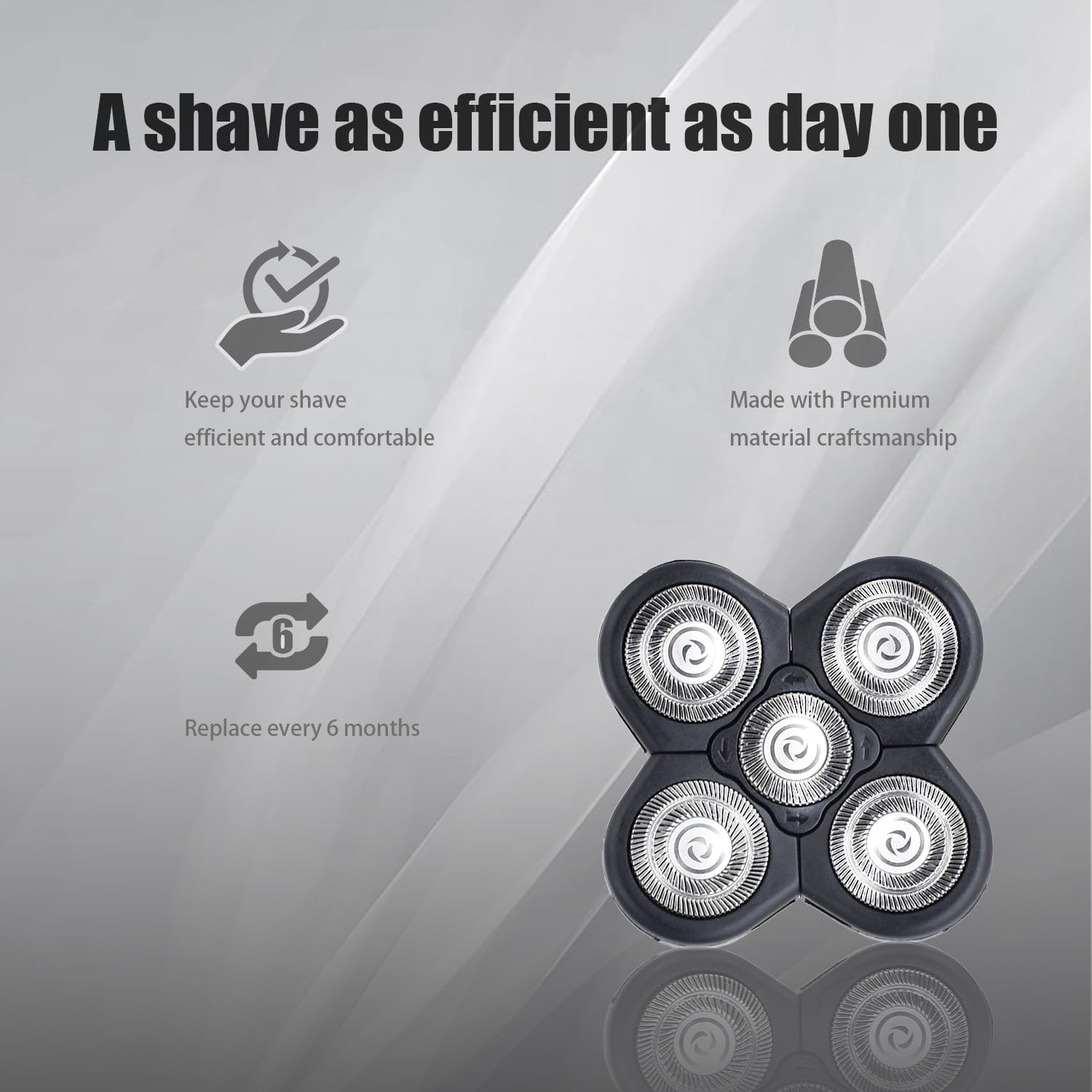 BOEEA stainless steel blades close-up highlighting sharp, durable performance.