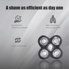 BOEEA stainless steel blades close-up highlighting sharp, durable performance.