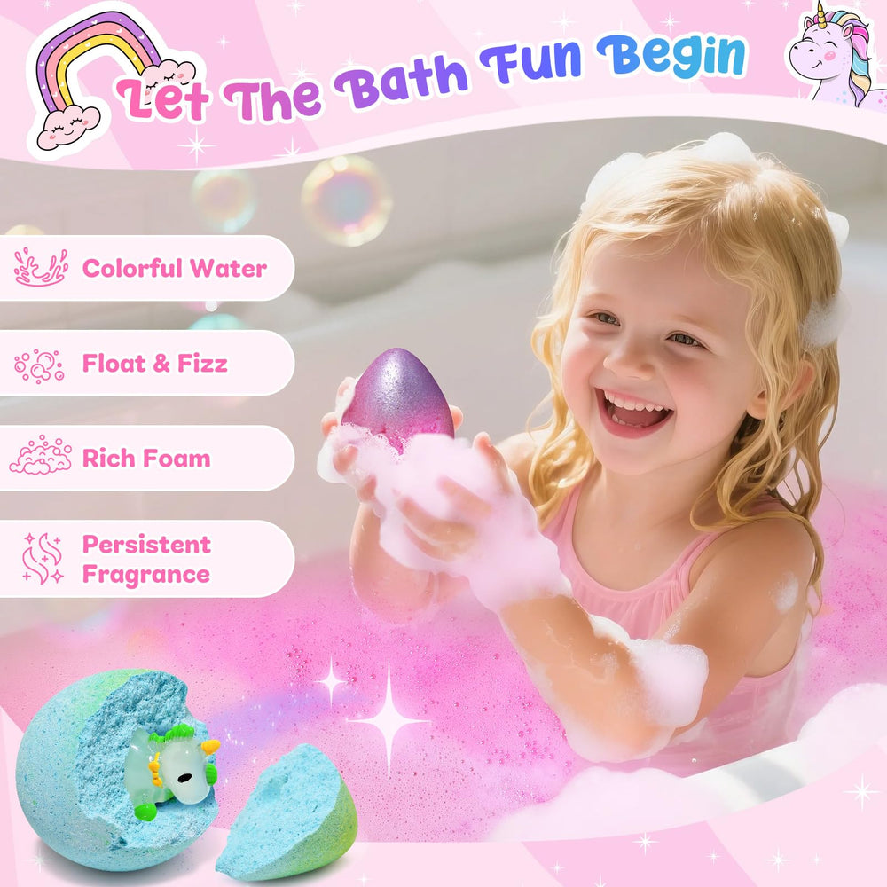 Bofuoos unicorn bath bombs stocking-stuffer packaging offers compact gift-ready surprise