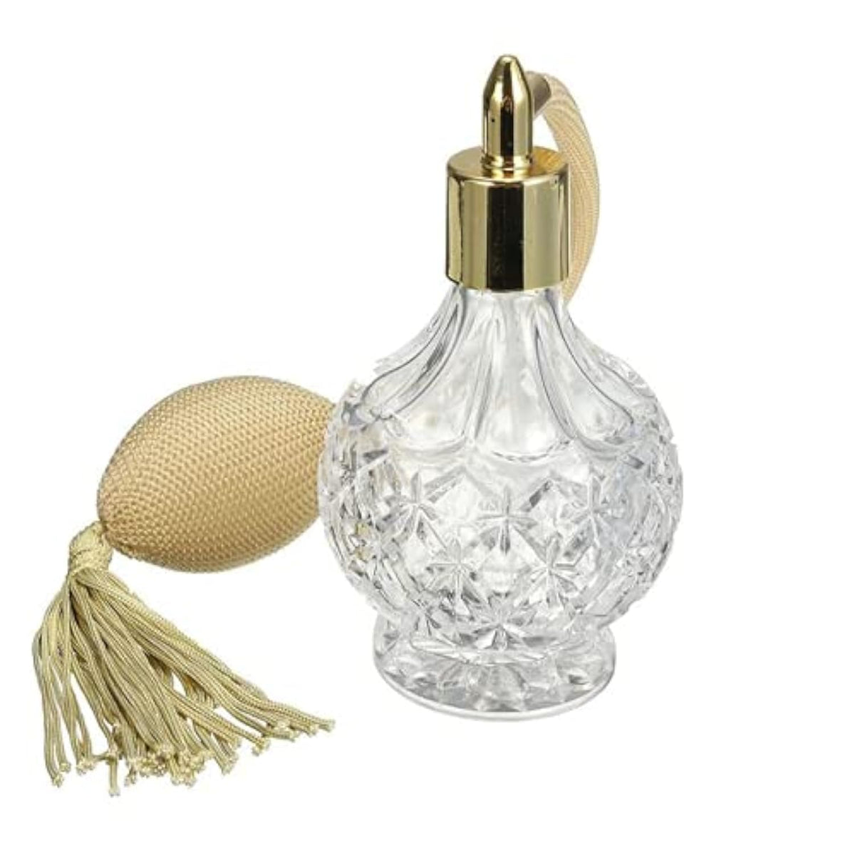 BOGZON 80ml clear crystal bottle top view for refined fragrance storage