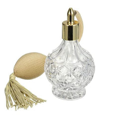 BOGZON 80ml clear crystal bottle top view for refined fragrance storage