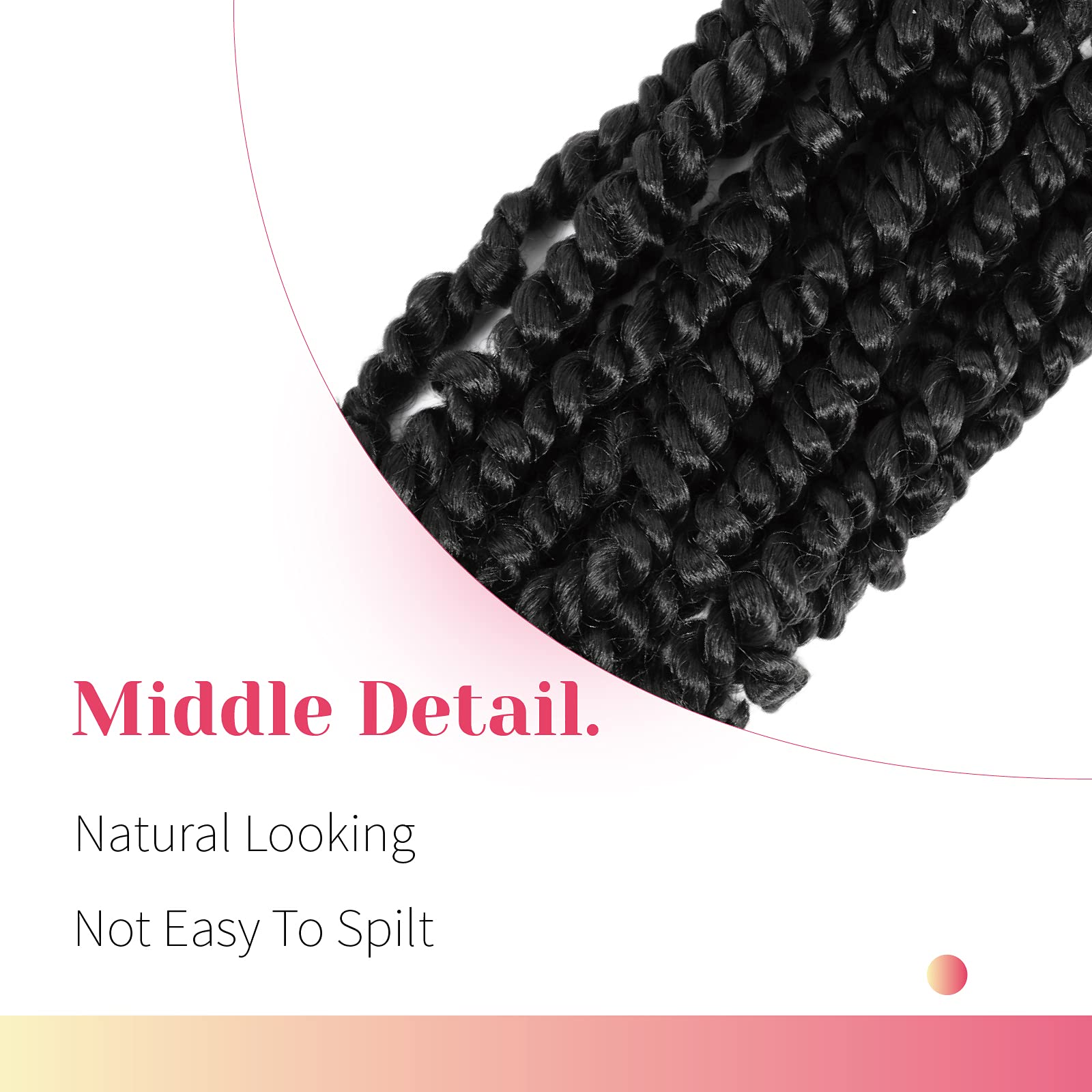 BOHOBABE 88 strands total across 8 packs provide full head coverage