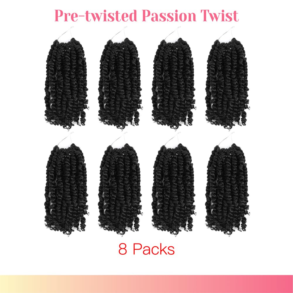 BOHOBABE Passion Twist close-up shows 11 strands per pack for fuller, natural-looking hair