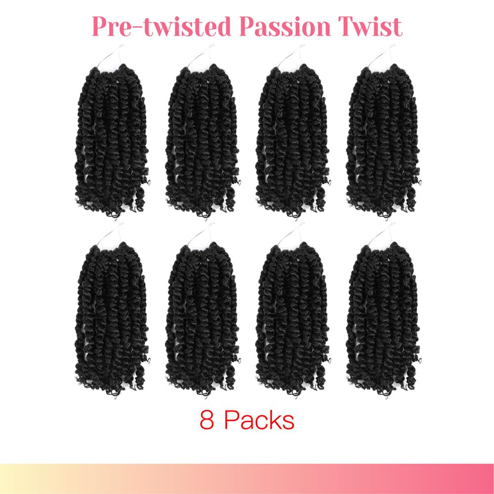 BOHOBABE Passion Twist close-up shows 11 strands per pack for fuller, natural-looking hair