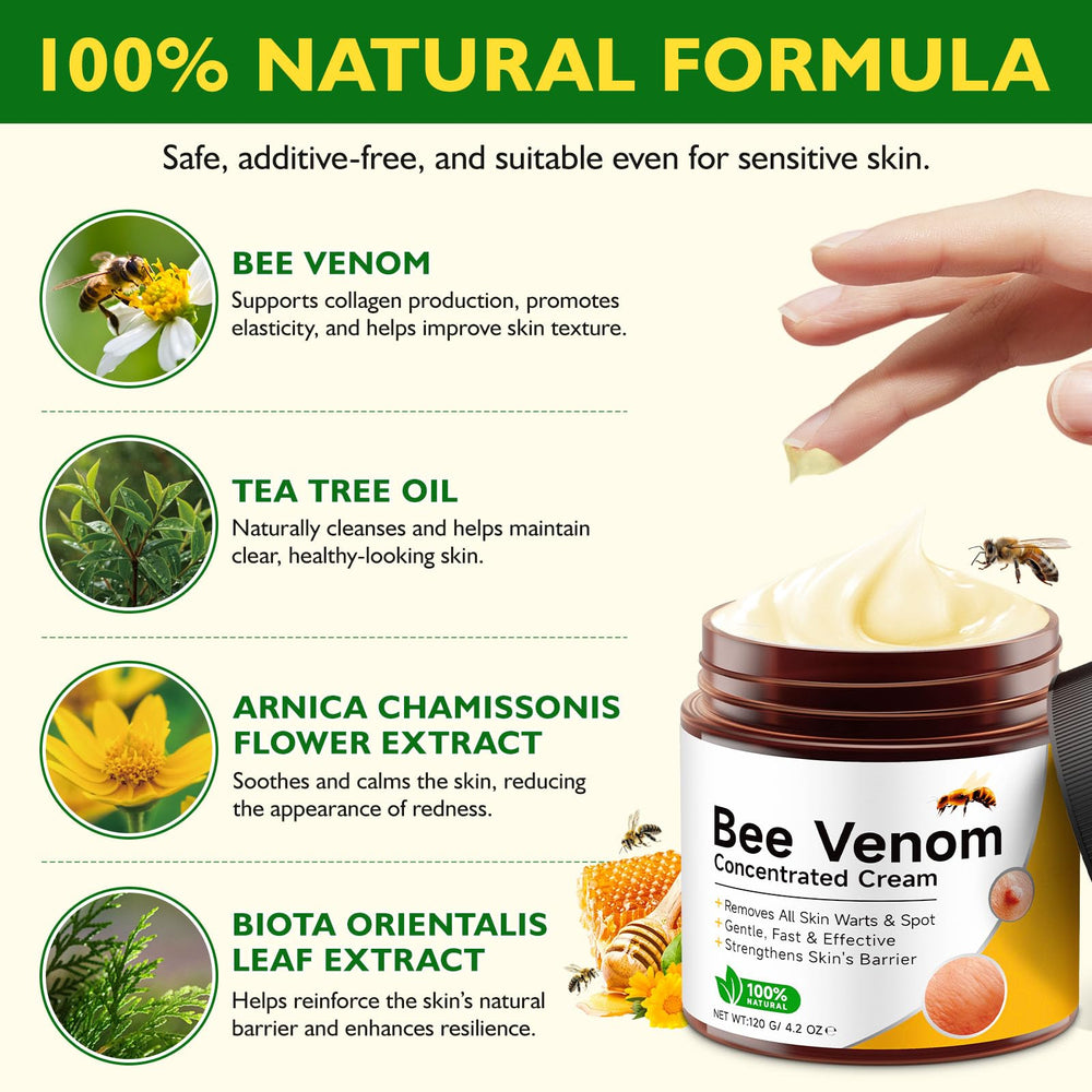 BOIUOITI Bee Venom Cream packaging highlights 2x jars for convenience.
