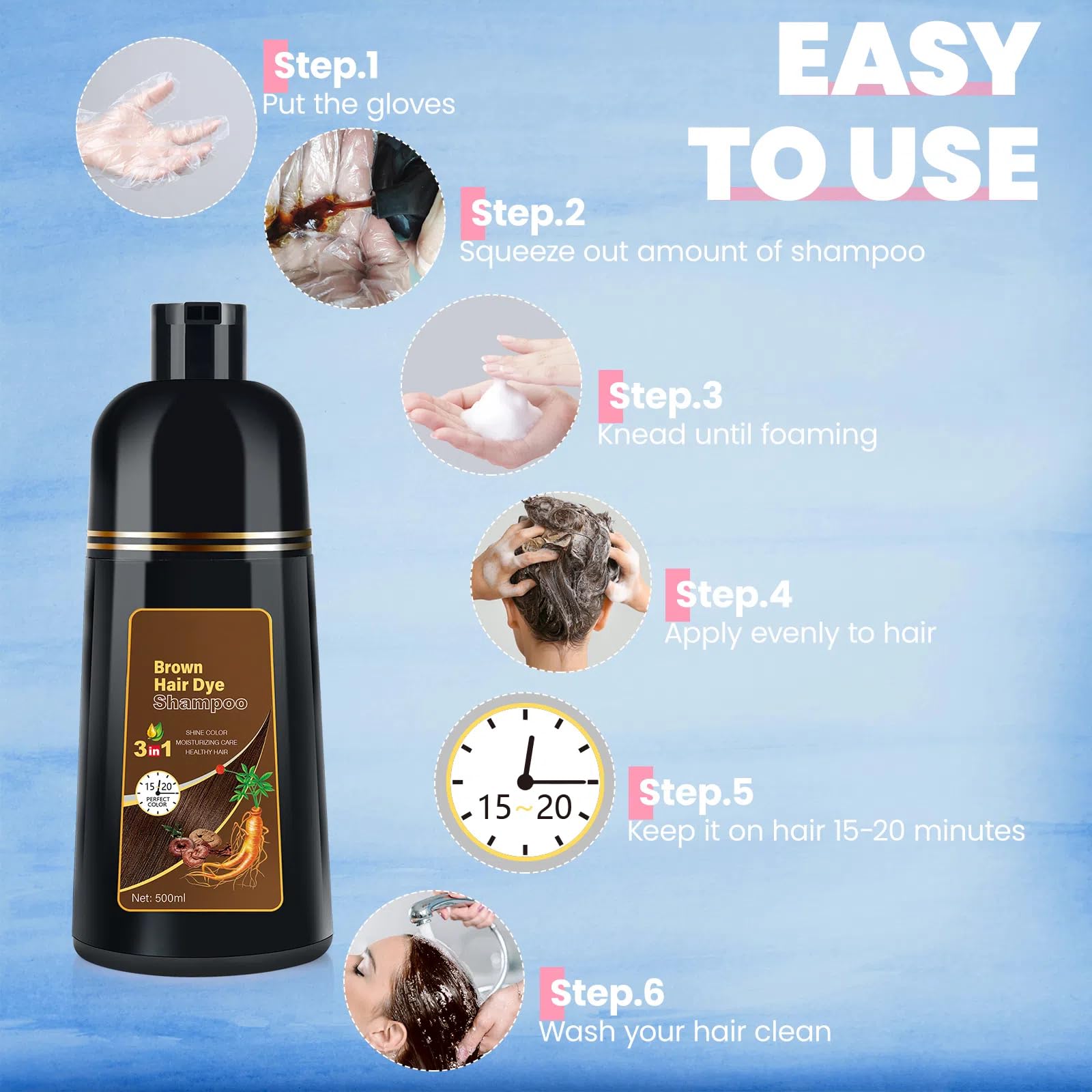 BOJICA gray coverage result on hair after use