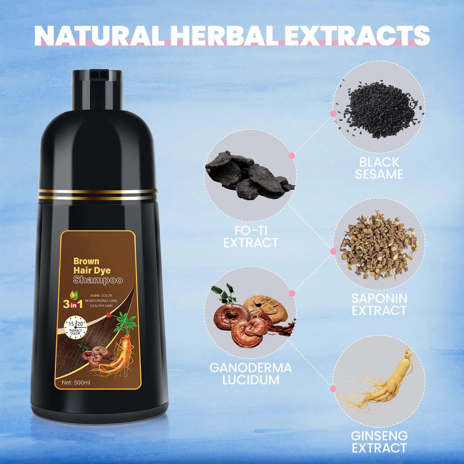 BOJICA formula with Argan Oil Olive Oil and Ginseng nourishes hair