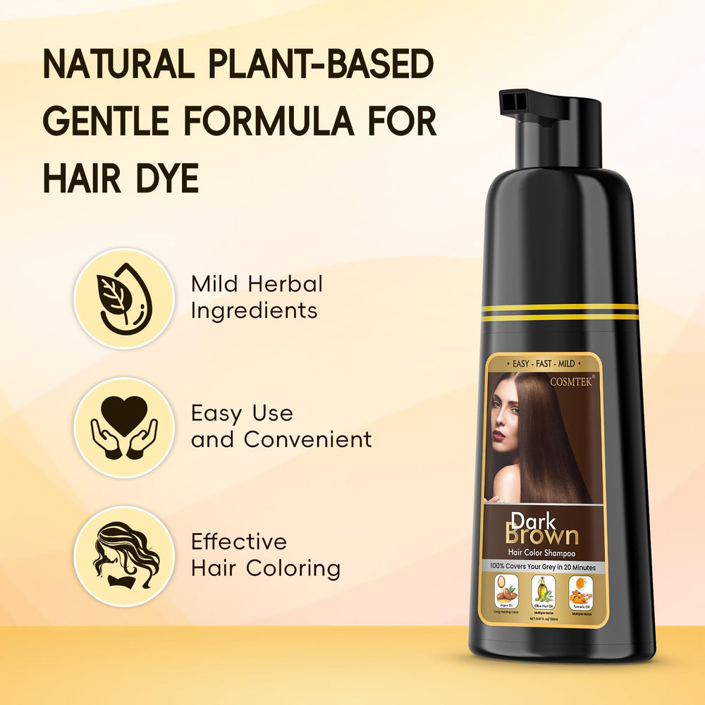BOJICA Hair Dye Shampoo with Ginseng nourishes root to tip