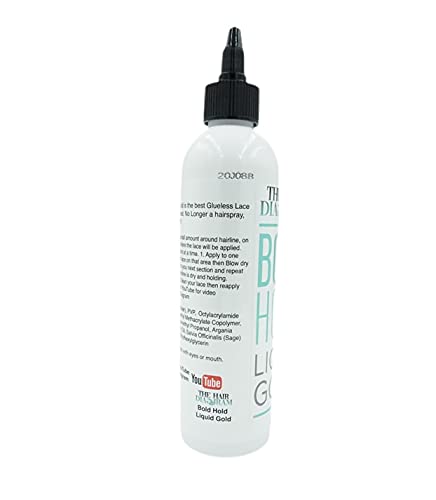 Bold Hold Liquid Gold on baby hairs enables natural edge styling.