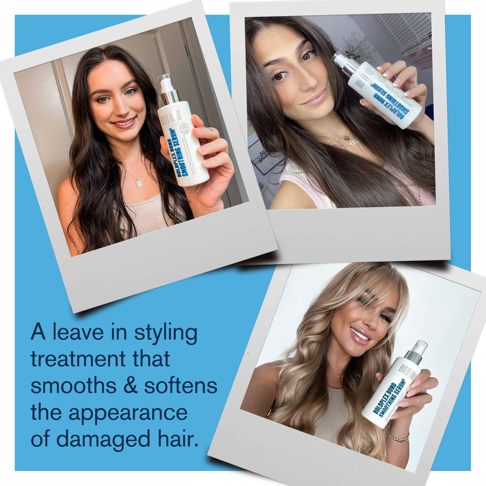 Textured hair with shine framed by Bold Uniq Boldplex 6 serum.