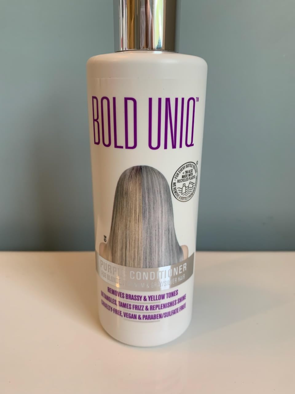 BOLD UNIQ Purple Conditioner cruelty-free vegan formula supports ethical beauty choices.
