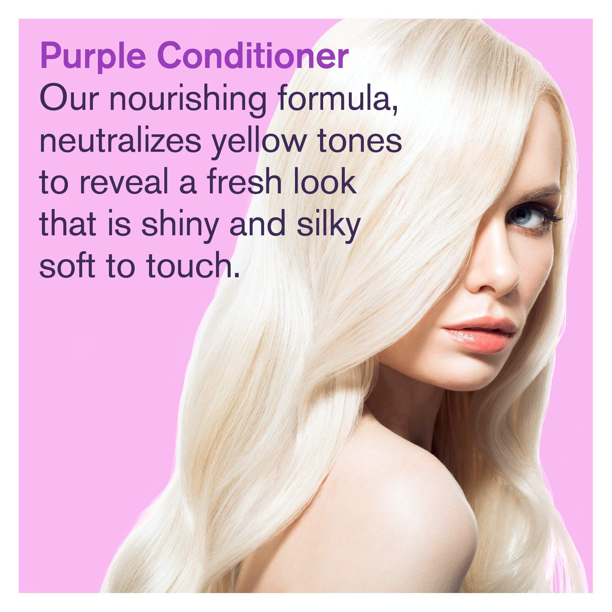 BOLD UNIQ Purple Conditioner with oil-rich blend nourishes color-treated hair.