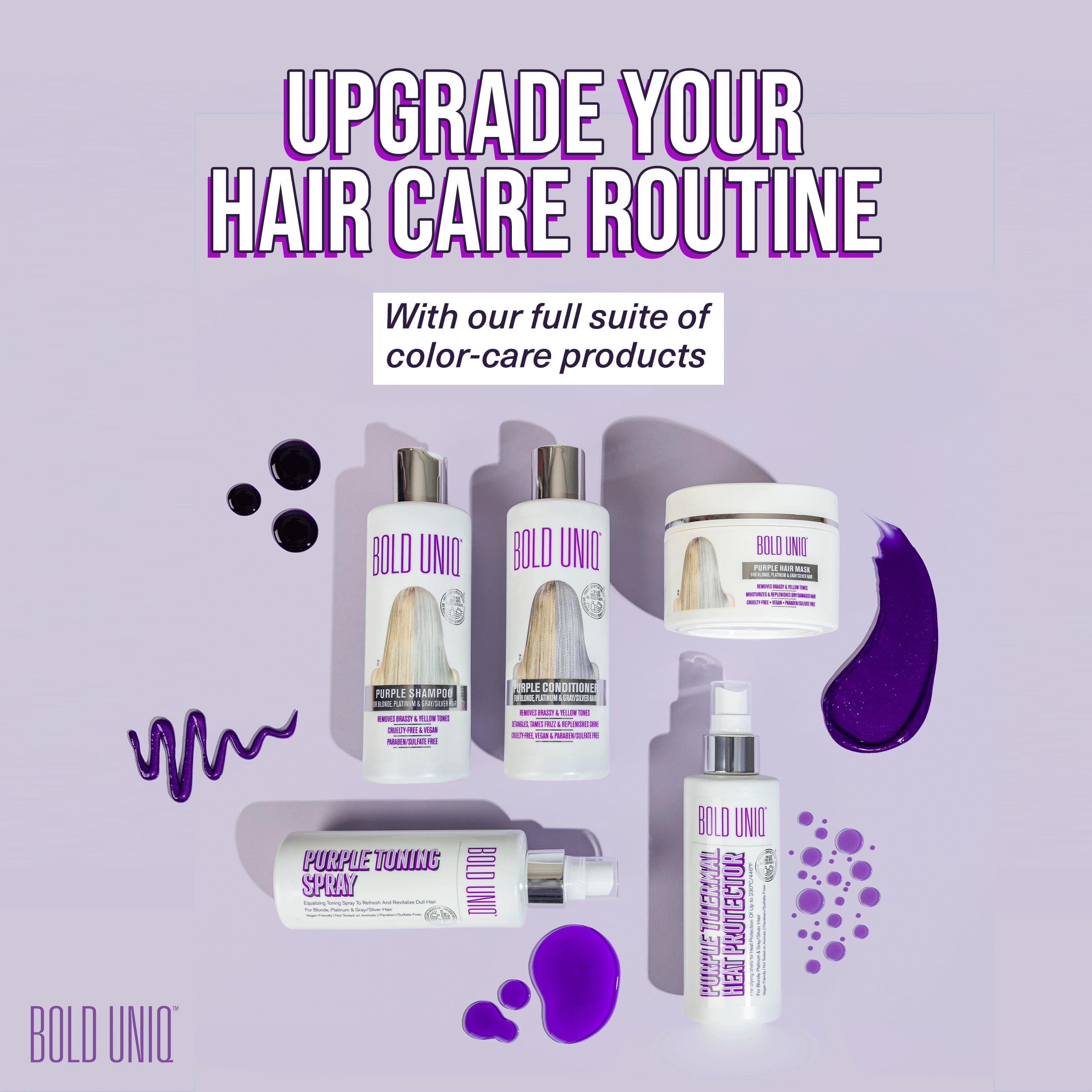 Bold Uniq Purple Hair Mask for regular use to maintain color glow