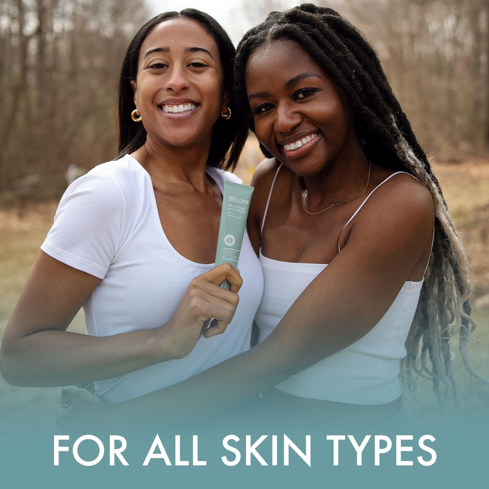 Bolden brand story packaging signals inclusive skincare for melanin-rich complexions.