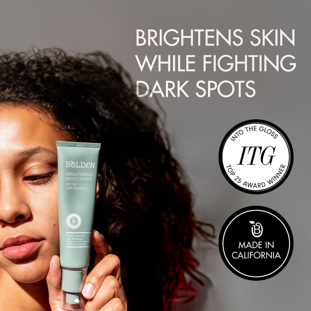 Bolden daily sunscreen routine image demonstrates fast absorption and hydration.