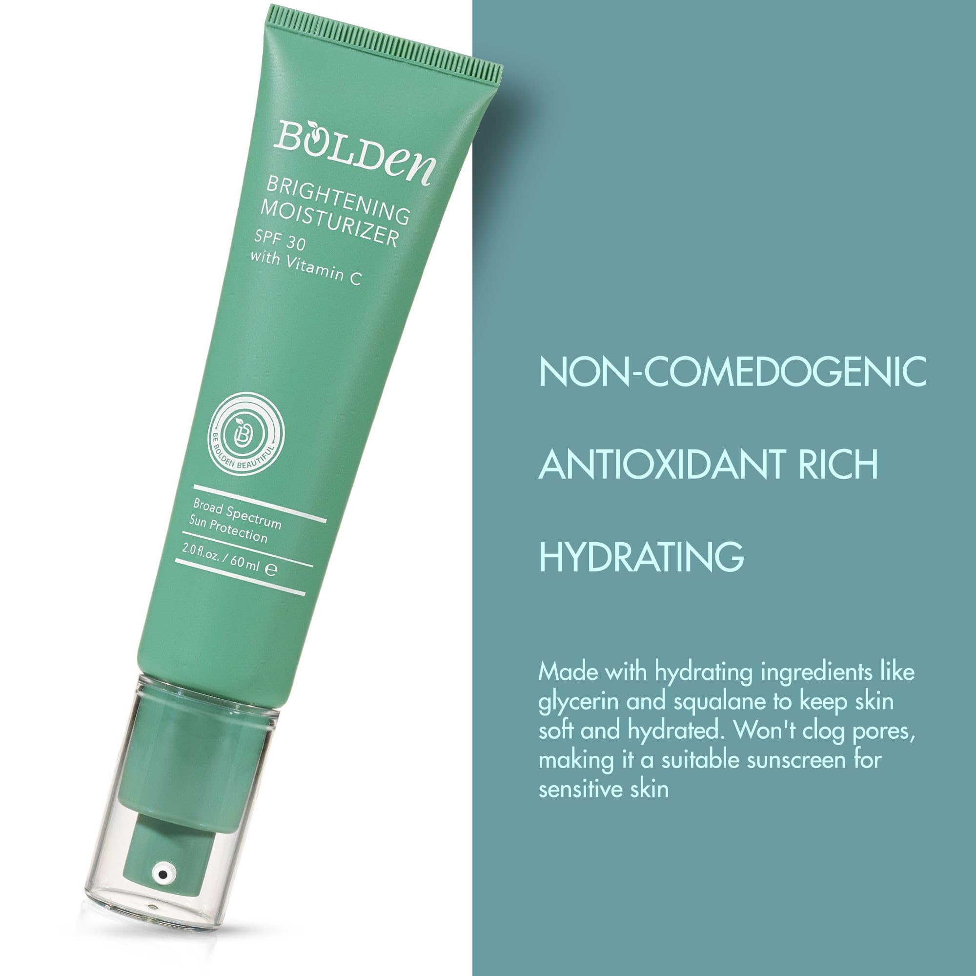 Bolden moisturizer under makeup creates a smooth base for flawless application.